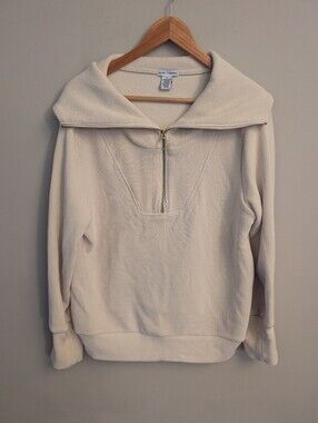 Better Together Cream Quarter-Zip Pullover Sweater Size S